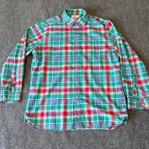 Southern Tide Mens Flannel Button Down‎ Shirt Long Sleeve Plaid Classic Fit